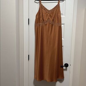 Torrid Rust Slip Dress with Lace Detail